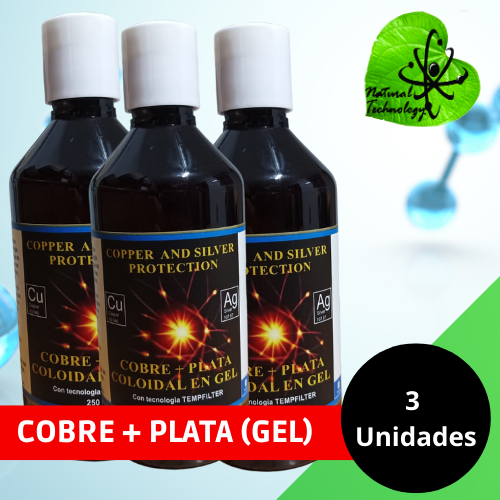 3 Pack Plata/Cobre (GEL)